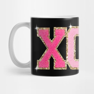 Chenille Patch Sparkling XOXO Valentine Day Heart Love Gift Mug